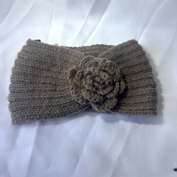 Chocolate brown head band with flower for adult and child - Picture 1 of 4